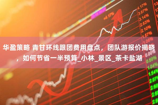 华盈策略 青甘环线跟团费用盘点，团队游报价揭晓，如何节省一半预算_小林_景区_茶卡盐湖