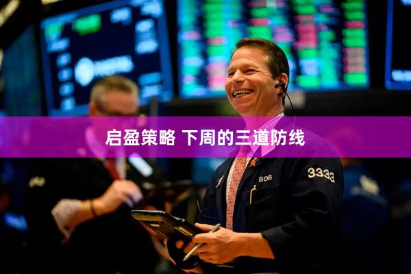启盈策略 下周的三道防线